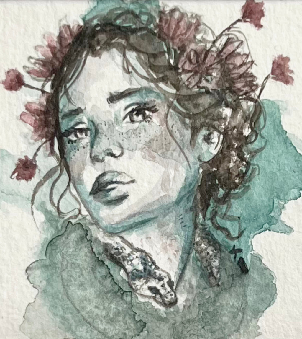 Black Raspberry Aquarellgemälde Soft Relic (Mini)
