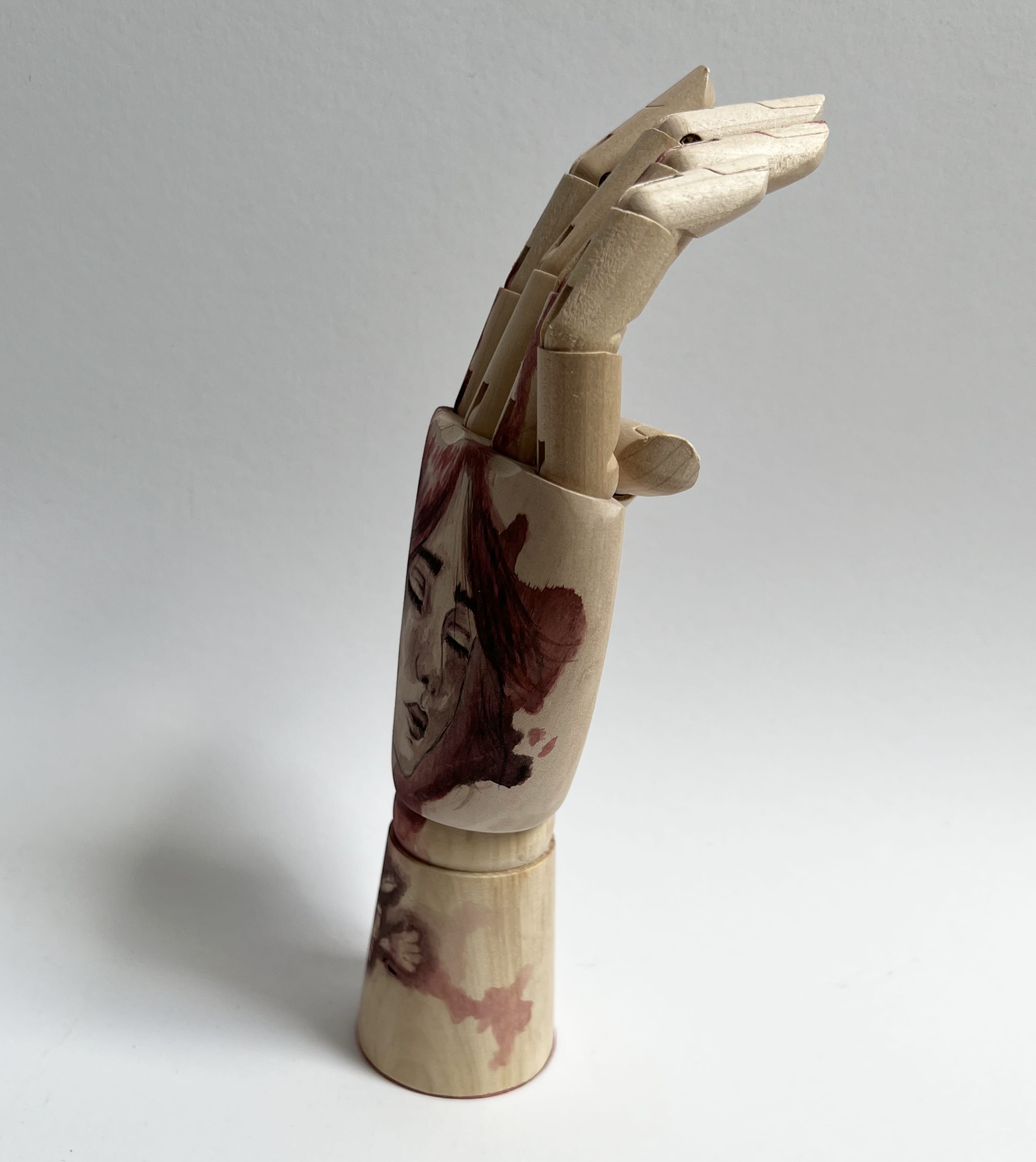 Black Raspberry Handbemalte Holzhand Rosewood Dream