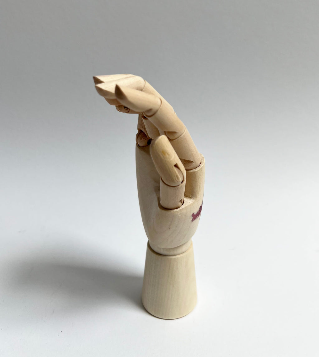 Black Raspberry Handbemalte Holzhand The Watching Hand 02 (Mini)